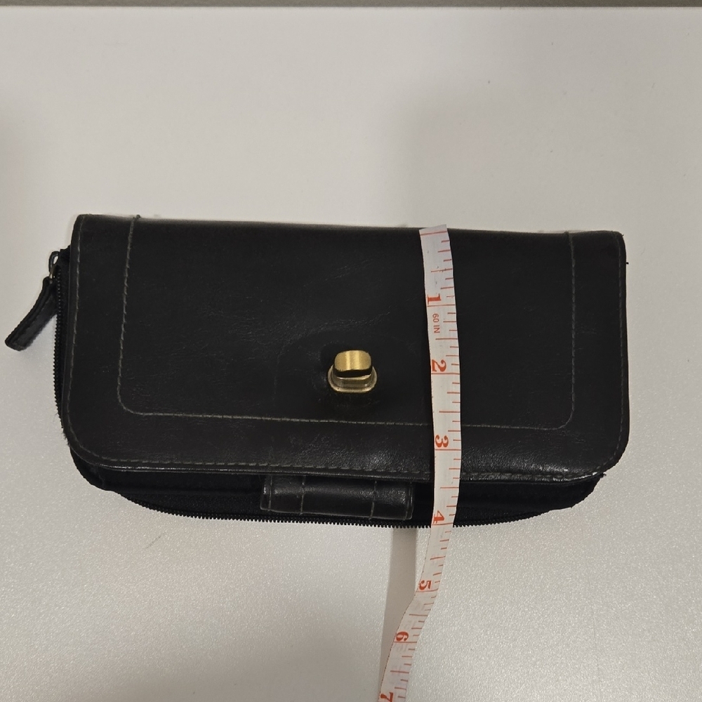 Black Wallet Long Zip Around - Picture 8 of 16